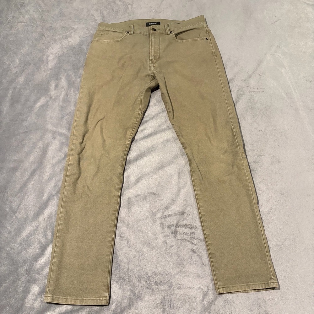 Proof Rover Pants Mens 31x30 Green Slim Fit Canvas Outdoor Huckberry